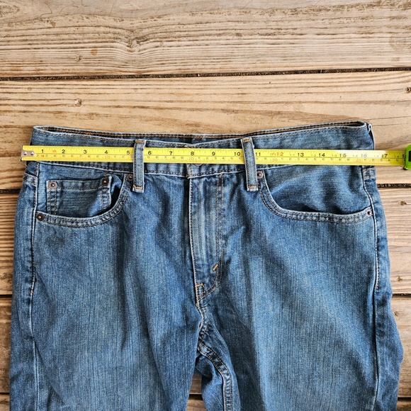 Levi's 559 Jeans Relaxed Straight Fit Mid Blue Wash 100% cotton 2016 W32 L32 - Picture 6 of 8